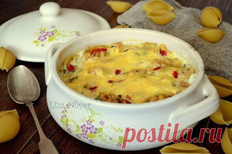 Конкильони с курицей и сладким перцем, 

источник Cook Good - лучшие рецепты
 

 







Конкильони с курицей и сладким перцем, запеченные в соусе бешамель ИНГРЕДИЕНТЫ 20-23 шт. конкильони (большие ракушки) 300-400 г куриного фарша 2 сладк…