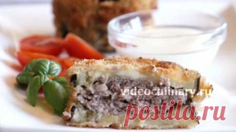 Жареные баклажаны с мясной начинкой - Видеокулинария.рф