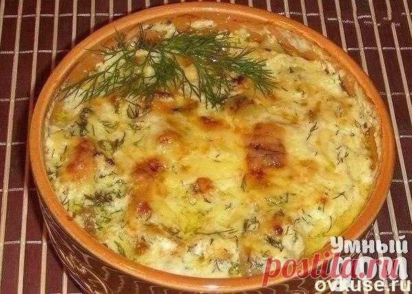 Картошка с курицей и грибами под соусом - Простые рецепты Овкусе.ру