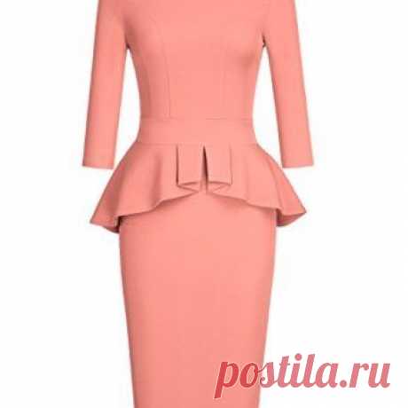 Suddenly Fem Inspired Perfect Red Peplum Dress (Large Sizes – 7 Colors) | Crossdress Boutique