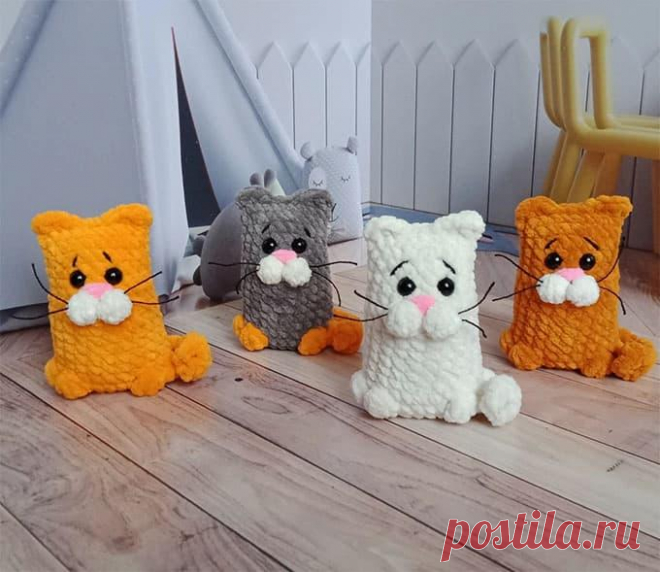 Котейки крючком. Амигуруми схемы и описания. Автор: Татьяна Иванова | IRINELY.ART