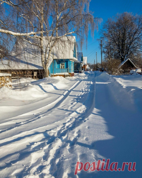 Деревня Высокая. -23 ❄
Нижегородская область. 📷 yu_tisha