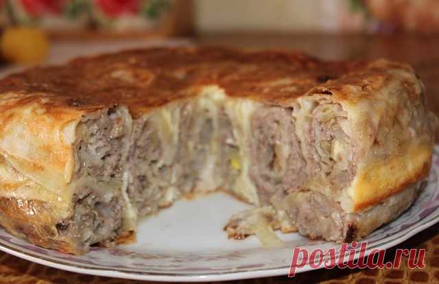 ПИРОГ "ЛАВАШ В ЗАЛИВКЕ"...просто и вкусно