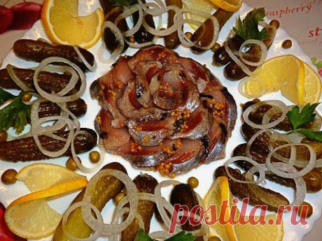 Украшения из сельди! Оформление тарелки! Flower of fish! Decoration of plates! - YouTube