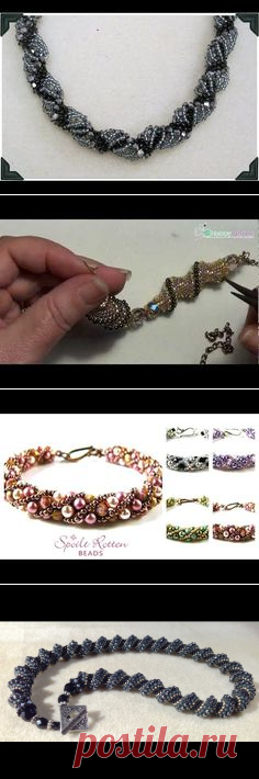 Cellini Spiral -  A "How to " video by Bronzepony Beaded Jewelry | videolar | Spiral, Beads and Youtube