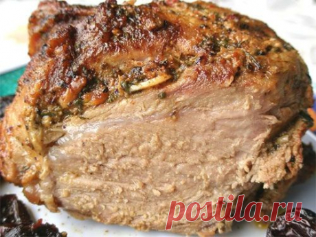 Как запечь мясо целым куском.