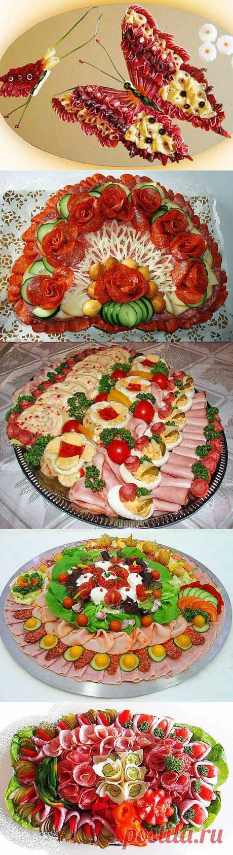 УКРАШЕНИЕ БЛЮД-14. Мясная тарелка - пошаговые фото, рецепты