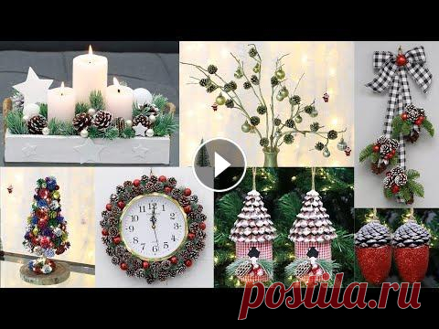 9 Christmas Decoration Ideas at Home using Pine Cones! Diy Christmas ► Subscribe HERE: http://bit.ly/FollowDiyBigBoom...