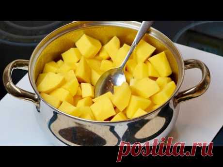 Как сделать тушеную картошку в два раза вкуснее! Рецепт Картошка с мясом!