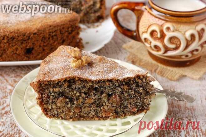 Пирог "Мазурка" с фото | Рецепт пирога Мазурка | Пирог с маком и изюмом на Webspoon.ru