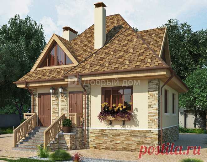 Проект двухэтажного дома из кирпича с камином - идеальное воплощение мечты | Проекты коттеджей «Добрый дом» | Яндекс Дзен