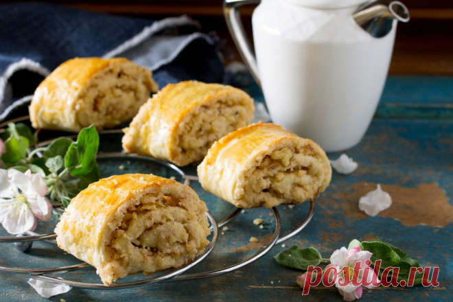 Грузинская выпечка: вкуснейшее пенье с орехами, под названием Гата