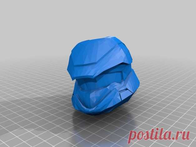 Halo Scout Helmet by Jace1969 An old file from my Pepakura making days that I discovered in Pepakura Designer you can export to .OBJ and in 