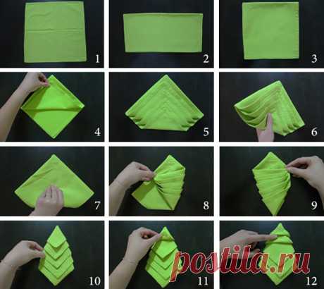 Как украсить стол ёлками из салфеток — DIYIdeas