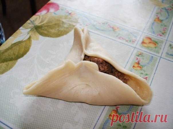 Cлоёная самса с мясом