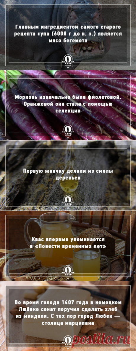 10 фактов о происхождении еды / Путешествия / Моя Планета