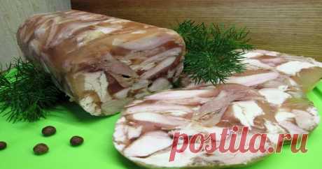 Сальтисон из курицы с чесноком. Любимый  рецепт Как я делаю сальтисон из курицы с чесноком. Мой любимый рецепт