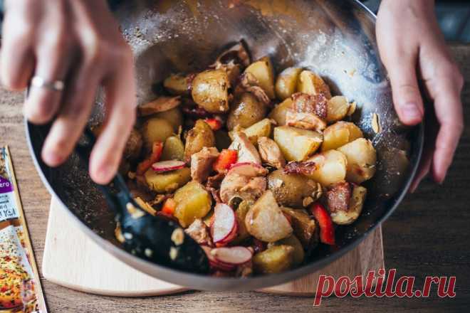Картофельный салат с куриным филе и редисом - пошаговый рецепт с фото - как приготовить - ингредиенты, состав, время приготовления - Mail Дети