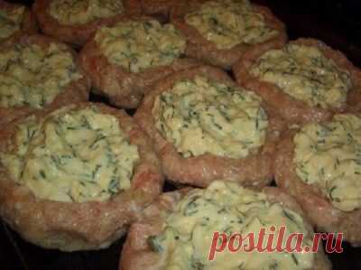 Готовим вкусно - Мясные гнезда со сливочной серединкой