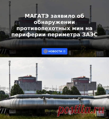 25-7-23-МАГАТЭ заявило об обнаружении противопехотных мин на периферии периметра ЗАЭС | Новости Mail.ru