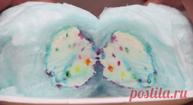 This Magical Ice Cream Burrito Is Wrapped In Cotton Candy