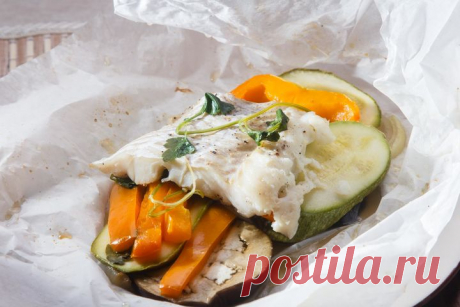 Сочная и ароматная треска, запеченная в пергаменте — Вкусные рецепты