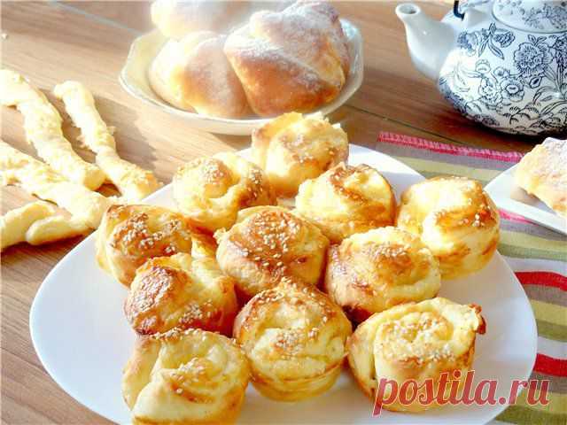 Слоено-творожное тесто c начинками на любой вкус