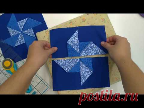 Лоскутная вертушка 3D!!!
