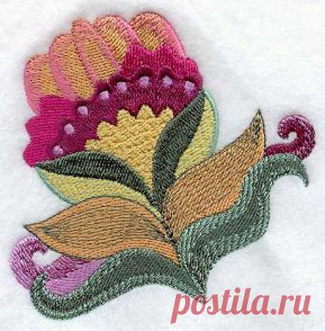 Machine Embroidery Designs at Embroidery Library! - Jacobean Floral