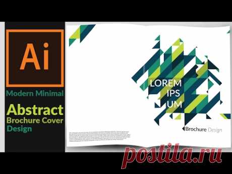 Abstract Brochure Cover Design concept in Adobe Illustrator