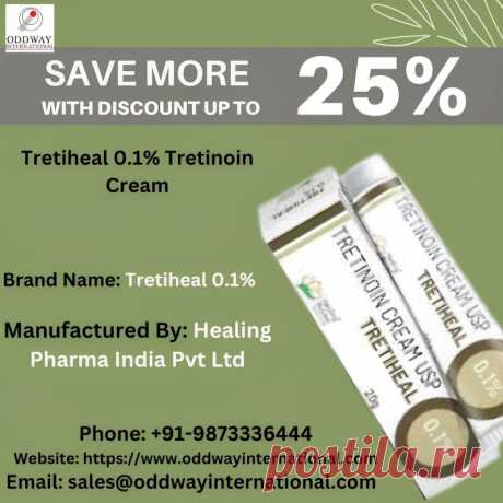 Acne Treatment: Tretiheal 0.1 Cream is primarily used to treat acne. It works by promoting the shedding of dead skin cells, unclogging pores, and reducing inflammation, which helps prevent new acne lesions from forming.


Get in touch with us:
Whatsapp: +91-9873336444
Website: https://www.oddwayinternational.com/tretiheal-0-1-tretinoin-cream/
Email: sales@oddwayinternational.com