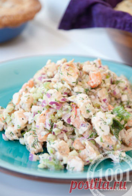 Как приготовить салат с осьминогами и креветками - Салат из морепродуктов от 1001 ЕДА
