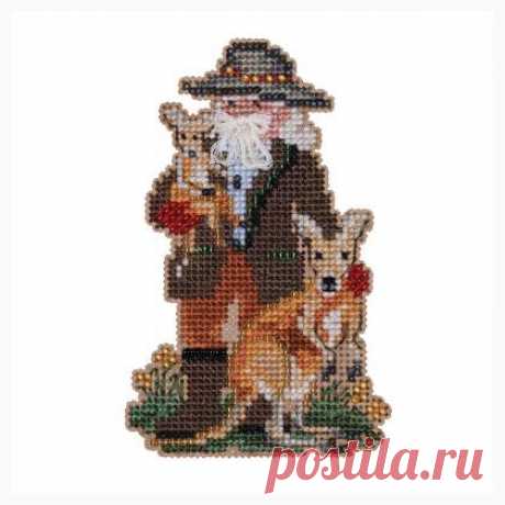 Ornament Kit: Kangaroo Santa de Mill Hill - Natale - Kit punto de cruz Kit - Casa Cenina