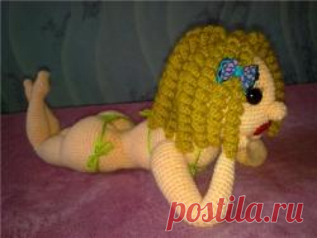 Пляжница - Куклы, пупсы - онлайн - Форум почитателей амигуруми (вязаной игрушки)