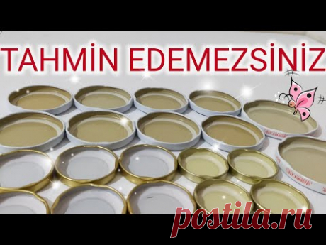 KAVANOZ KAPAKLARINI SEYRETMEYE DOYAMADIM #Recycle #Recycling #Kendinyap
