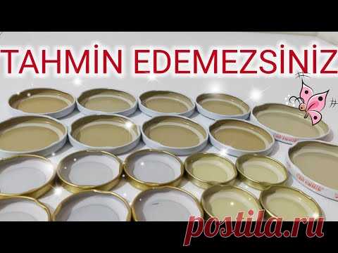 KAVANOZ KAPAKLARINI SEYRETMEYE DOYAMADIM #Recycle #Recycling #Kendinyap