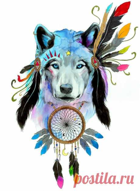 Spirit wolf signed Art Print | Etsy