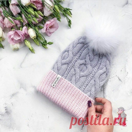 Стильные шапочки связанные спицами для девушек - Klubok - Modnoe Vyazanie.ru.com
