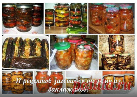 Заготовки на зиму из баклажанов. 17 вкуснейших рецептов