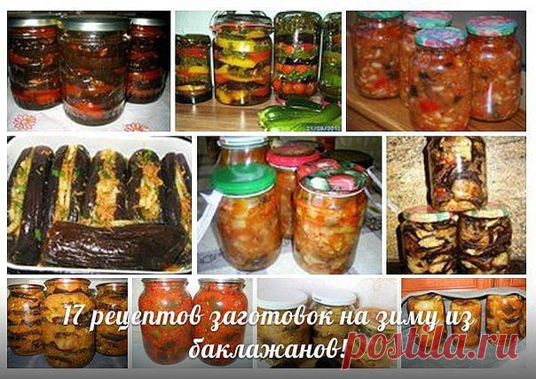 Заготовки на зиму из баклажанов. 17 вкуснейших рецептов