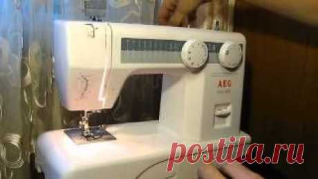 Sewing machine Швейная машина AEG NM 1800 test джинс. Швейные машинки