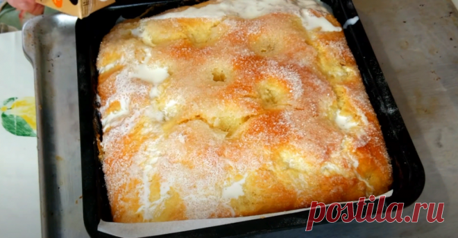 Необыкновенно вкусная сдоба: сахарно-масляный пирог, воздушное объедение | Вкусно без компромиссов🍵🍹🥙 | Яндекс Дзен