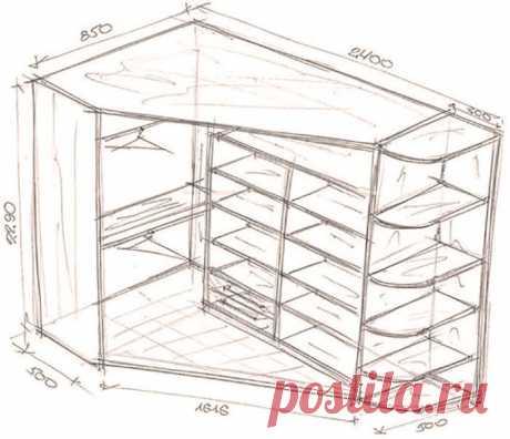 26 отличных идей с чертежами для создания шкафа мечты — Мой милый дом