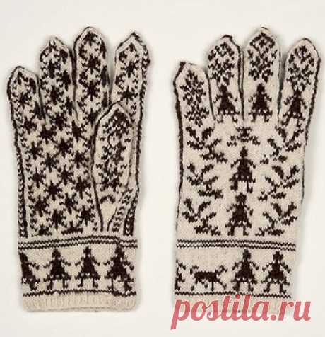 Варежки и перчатки норвежскими узорами - Lilia Vignan