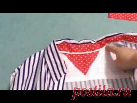 💟💟РУБАШЕЧНЫЙ ВОРОТНИК.💟💟   ШЬЁМ ПЛАТЬЕ-РУБАШКУ.💟💟