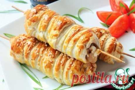 Три вида шашлыка в тесте - кулинарный рецепт