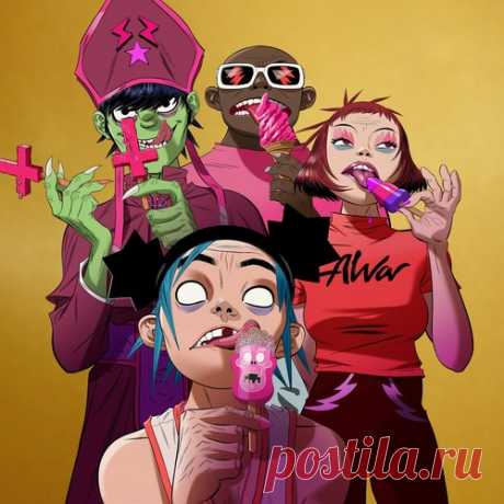 Gorillaz – New Gold (feat. Tame Impala and Bootie Brown) [Dom Dolla Remix Extended] [5054197446528] - DJ-Source.com
