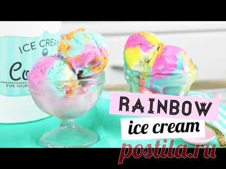 Как сделать радужное мороженое дома - YouLoveIt.ru