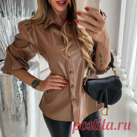 ЖЕНСКИЕ КОЖАНЫЕ РУБАШКИ НА АЛИЭКСПРЕСС