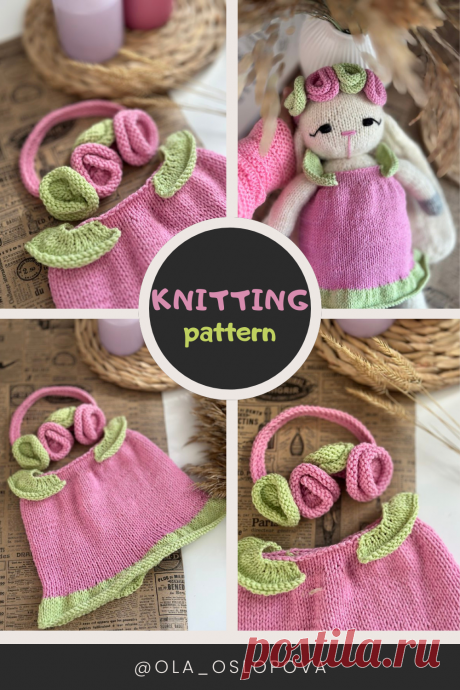 Схема вязания игрушки зайчика PDF,Knitting Toy Pattern - Bunny Toy by Ola Oslopova#knitting #pattern #bunny #toy #rabbit #diy #craft #doll #stuffed #animal #amigurumi #farm #handmade